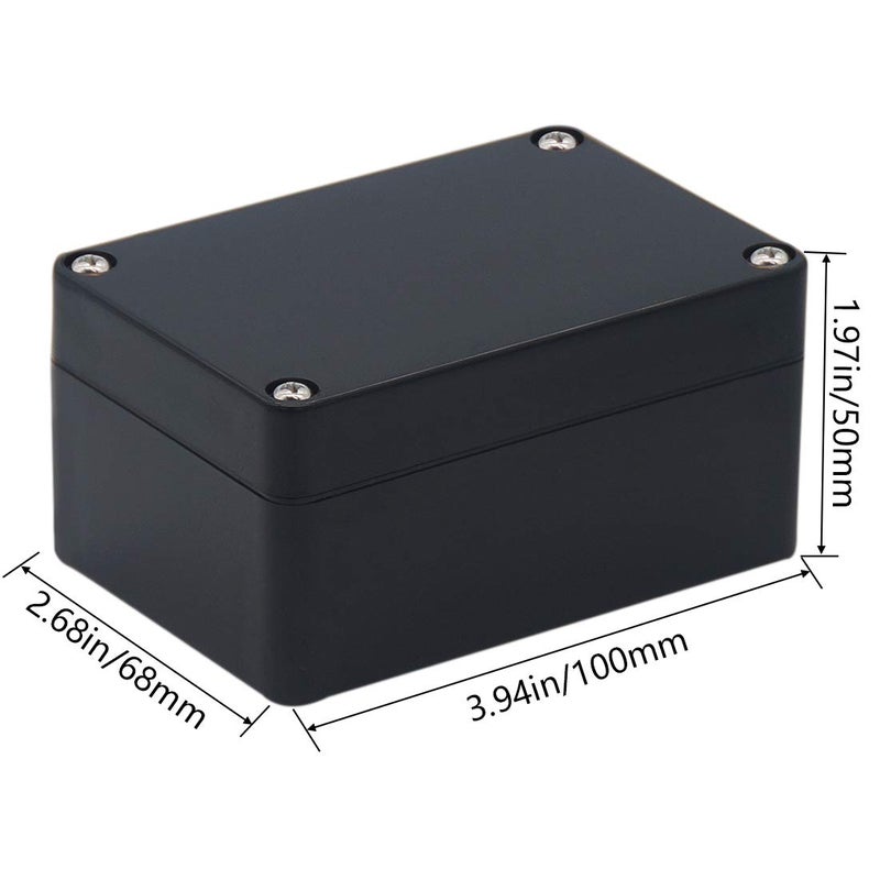 Raculety 2 Pack Project Box Waterproof Plastic Junction Box ABS IP65 Electronic Project Case Power Enclosure 3.94 x 2.68 x 1.97 inch (100 x 68 x 50 mm) - Image 2